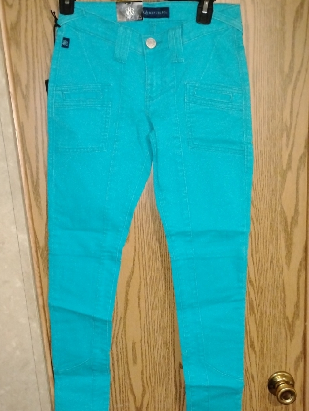 Rock & Republic Turquoise Skinny Jeans